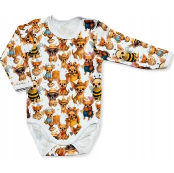 Kojenecký body Dětské body 110 dlouhý rukáv POLSKÝ bavlna 100% PEJSCI