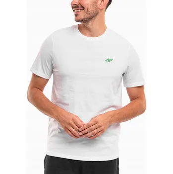 Pánské tričko Tričko Pánské sportovní tričko 4F Tričko s krátkým rukávem Bavlněné 5XL