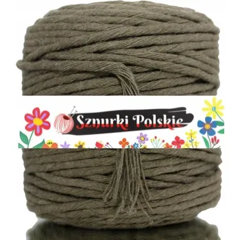 Nit Bavlněná šňůra na makramé KHAKI 100m 5mm