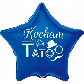 Balónek Id_5499 FÓLIOVÝ BALÓNEK 19" BALÓNKY DEN OTCŮ TÁTA HVĚZDIČKA OTEC