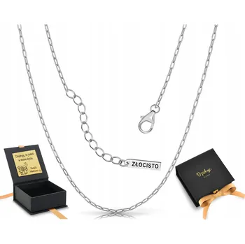 Řetízek Stříbrný řetízek dlouhé články 40 - 43 cm Ag 925 ankr kovaný