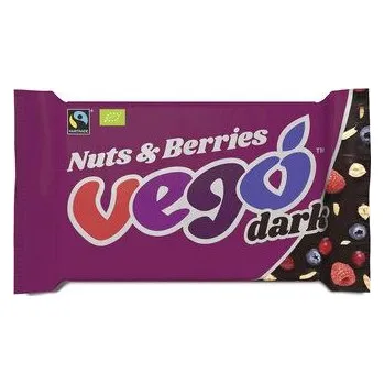 Čokoláda Vego Čokoláda hořká oříšky lesní ovoce 85g bio BIO VEGAN BEZLEPEK Množství: 1 ks