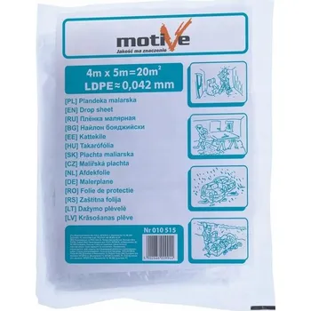 Krycí plachta PLACHTA FÓLIE MALÍŘSKÁ 20M 4x5M 0,042 mm 42 mikronů