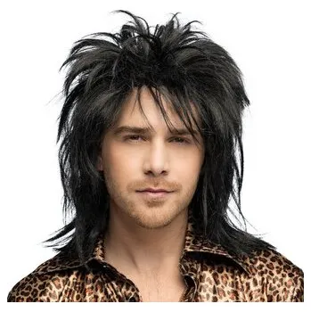Karnevalová paruka Paruka Hardrocker černá