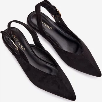 Dámské baleríny Dámské baleríny s přezkou Tanelia – černé Velikost: 38