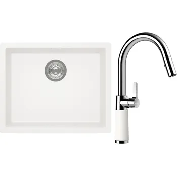 Kuchyňský dřez Set Schock S14-7 (dřez Kaia N-100L Polaris + baterie SC-520.120 Polaris)