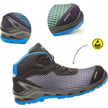 Pracovní obuv LEHKÉ a PRODYŠNÉ PRACOVNÍ BOTY KOTNÍKOVÉ DÁMSKÉ BASE I-CYBER TOP S1P vel. 37