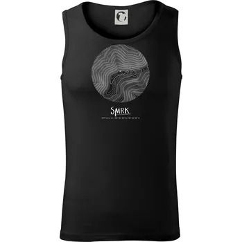 Pánské termoprádlo Smrk - vrstevnice v kruhu - Tílko pánské Core - L ( Černá )