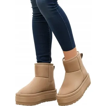 Dámská zimní obuv BÉŽOVÉ DÁMSKÉ SNĚHULE YSIOF 40