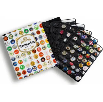 Sběratelství KLASER ALBUM NA KAPSLE OD PIVA 210 KUSŮ KAPSLÍ LEUCHTTURM