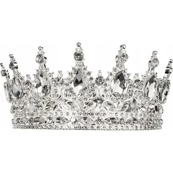 Ozdoba do vlasů KORUNKA SVATBA ozdoba do vlasů diadém SVATEBNÍ KŘIŠŤÁLY