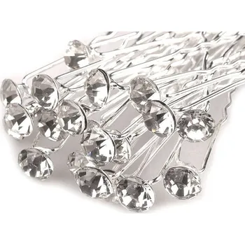 Náramek Štrasová vlásenka s kamínkem Ø7,2 mm, střední, 1 crystal