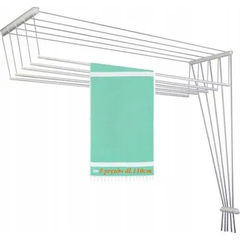 Sušák na prádlo SUŠÁK STROPNÍ MARS DO KOUPELNY, 5 tyčí, délka 110 cm