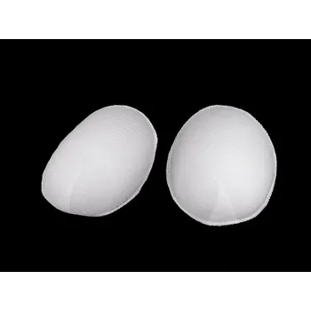 Vycpávky raglánové tloušťka 13 mm obšívané, velké, 1 bílá