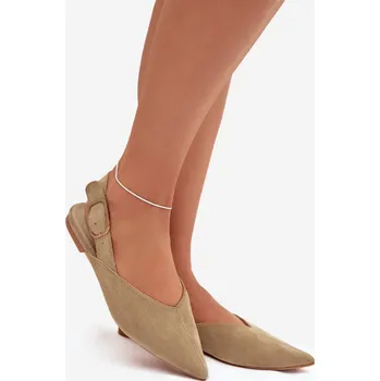 Dámské baleríny Dámské baleríny s přezkou Tanelia – zelené Velikost: 38