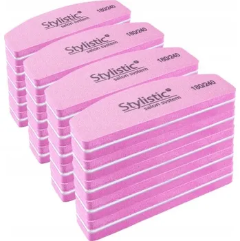 STYLISTIC PROFESIONÁLNÍ PILNÍK PŮLMĚSÍC NA NEHTY 180/240 - 1 KS