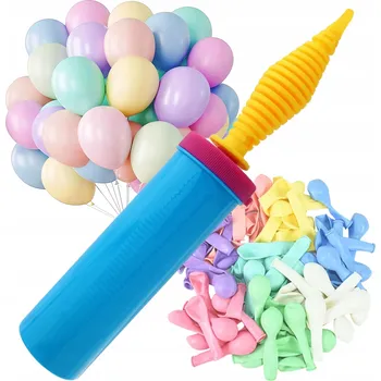 Balónek RUČNÍ PUMPIČKA na BALÓNKY oboustranná profesionální - MODRÁ