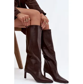 Dámské kozačky Kozačky na podpatku model 222531 Step in style 41