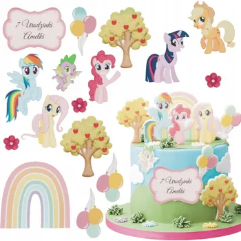 Obraz Dort Výtisk PONÍK 15 kusů + DÁREK talířek Nápis s nápisem ZDARMA