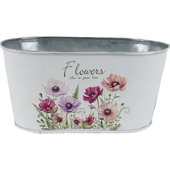 Zahrada Květináč plechový ovál K4692/1