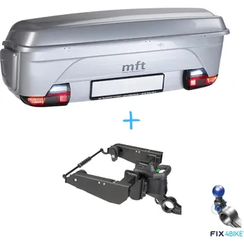 Nosič kol MFT 15001 BackBox Silver + MFT 1203 BackCarrier Fix4Bike