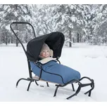 Dětské kovové sáňky s opěradlem a…