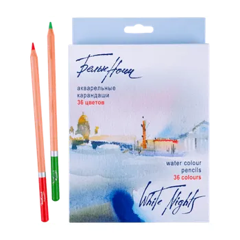 Vodová barva Nevskaya Palitra White Nights papírová krabička 36 ks