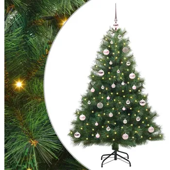 Vánoce Umělý vánoční stromeček s stojanem Zelená 150 cm PE a PVC Zelená3397772