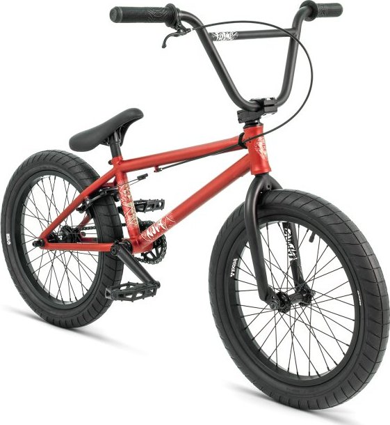 Freestyle BMX kolo Flybikes NOVA 18" RHD metalická červená 17.5"TT