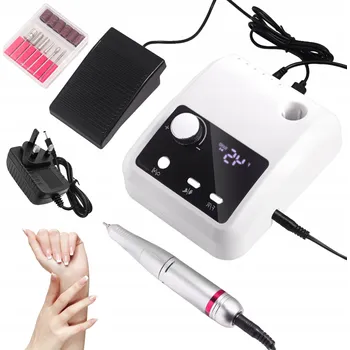 ELEKTRICKÝ PILNÍK NA NEHTY PROFESIONÁLNÍ SADA MANIKÚRY 45000RPM BÍLÝ