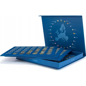 Obal pro sběratelský předmět Kazeta PRESSO pro 168 mincí 2 € Euro - Leuchtturm