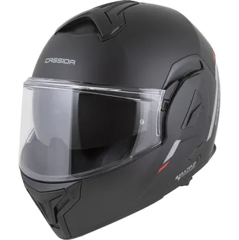 Helma na motorku Překlápěcí helma na motorku Cassida MultiFlip Korp matná černo-červeno-šedá 2XL