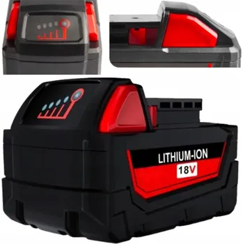 24M ZÁRUKA VELKÁ KAPACITA VÝKONNÁ NÁHRADNÍ BATERIE 18V 5.0Ah PRO MILWAUKEE M18