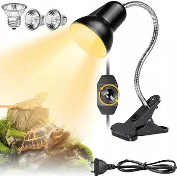Osvětlení do terária VÝHŘEVNÁ LAMPA PRO ŽELVY, UVA UVB VÝHŘEVNÁ ŽÁROVKA PRO PLAZY DO TERÁRIA