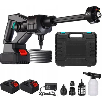 Vysokotlaký čistič AKUMULÁTOROVÁ TLAKOVÁ MYČKA 55 BARŮ 2X AKU 21V MULTIFUNKČNÍ TRYSKA