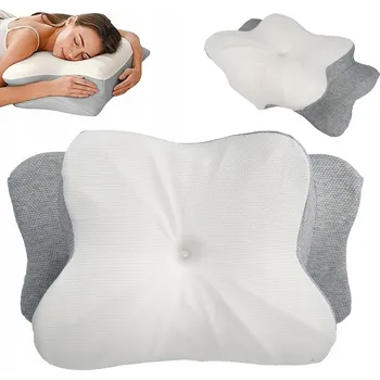 Polštář ORTOPEDICKÝ POLŠTÁŘ Z PAMĚŤOVÉ PĚNY ERGONOMICKÝ SILNÁ PODPORA 15°