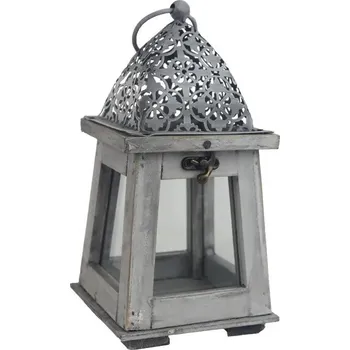 Dřevěná lucerna D7080