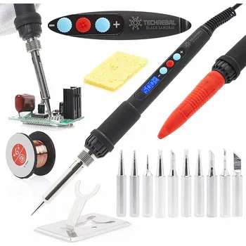 Páječka PŘESNÁ PÁJEČKA HROTOVÁ 60W Techrebal LCD displej 10x HROT 900M