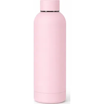 Termoska Termoska 500 ml z ocel na teplé i studené nápoje, pastelově růžová