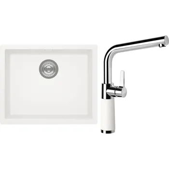 Kuchyňský dřez Set Schock S14-10 (dřez Kaia N-100L Polaris + baterie SC-540 Polaris)