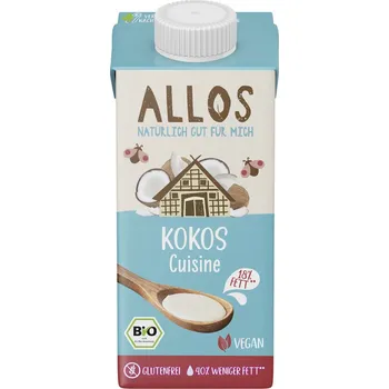 Allos Kokosová alternativa smetany 200 ml bio BIO VEGAN BEZLEPEK Množství: 1 ks