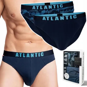 Slipy Pánské slipy 2-balení Slipy Bavlněné ATLANTIC 2MP-1559 - M