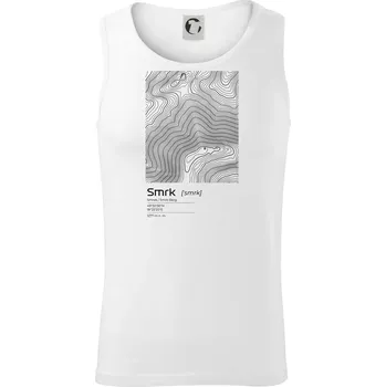 Pánské termoprádlo Smrk - vrstevnice v obdélníku - Tílko pánské Core - L ( Bílá )