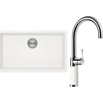 Kuchyňský dřez Set Schock S15-6 (dřez Kaia N-100XL Polaris + baterie SC-520 Polaris)