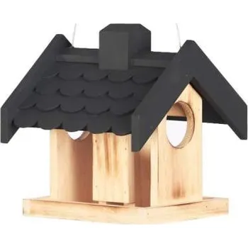 Krmivo pro ptáka Krmítko pro ptáky CASPER – šedá tašková střecha