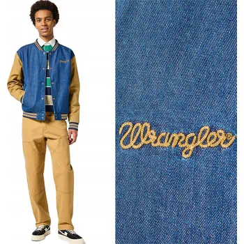 Pánská casual bunda Pánská džínová bunda Wrangler VARSITY JACKET XXL