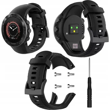 Řemínek na hodinky Řemínek / Silikonový řemínek pro Suunto 5 Černý Braders
