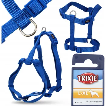 Postroj pro psa TRIXIE PREMIUM POSTROJ 75-100cm/25mm královská modrá SK