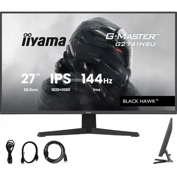 Monitor Monitor 27" iiyama G-Master G2741HSU-B1 FHD IPS LED 144Hz 1ms HDMI DP VESA (27palcový monitor)
