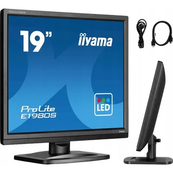 Monitor Monitor 19" iiyama ProLite E1980S-B1 TN LED 5:4 1280x1024 75Hz 3ms HDMI DP